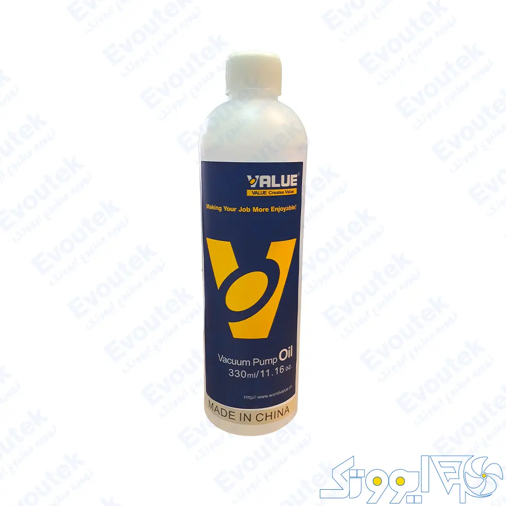 تصویر روغن پمپ وکیوم از برند value با حجم 330 میلی لیتر