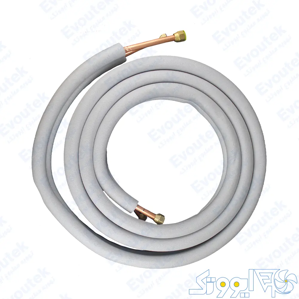 پک فابریکی لوله مسی 5 متری سایز 5/8 و 3/8 سر فنردار